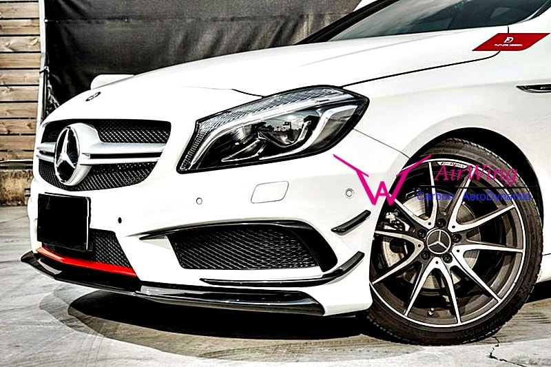 Benz W176 carbon front canard 6 pcs 03